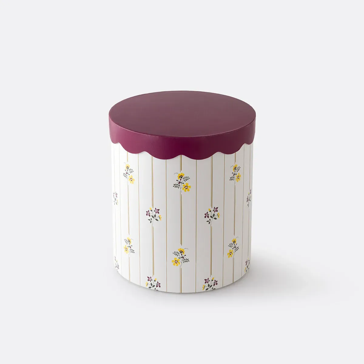 Risetti Set of 2 Round Nesting Boxes with Lid - Multi-Coloured alternate view