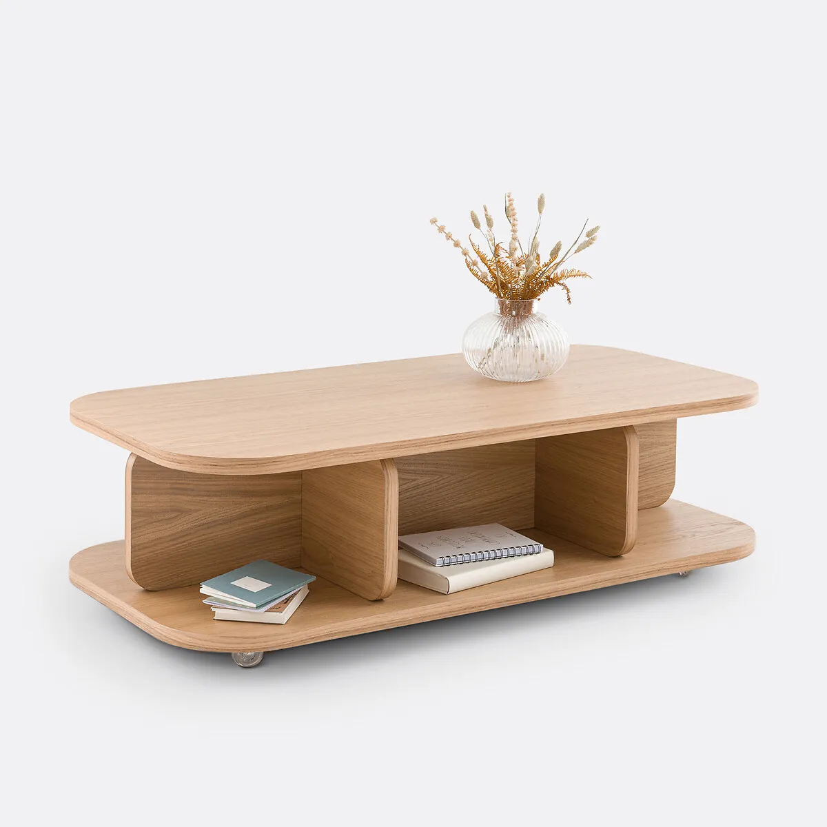 Riteni Trolley Coffee Table with Storage - Natural, Oak product