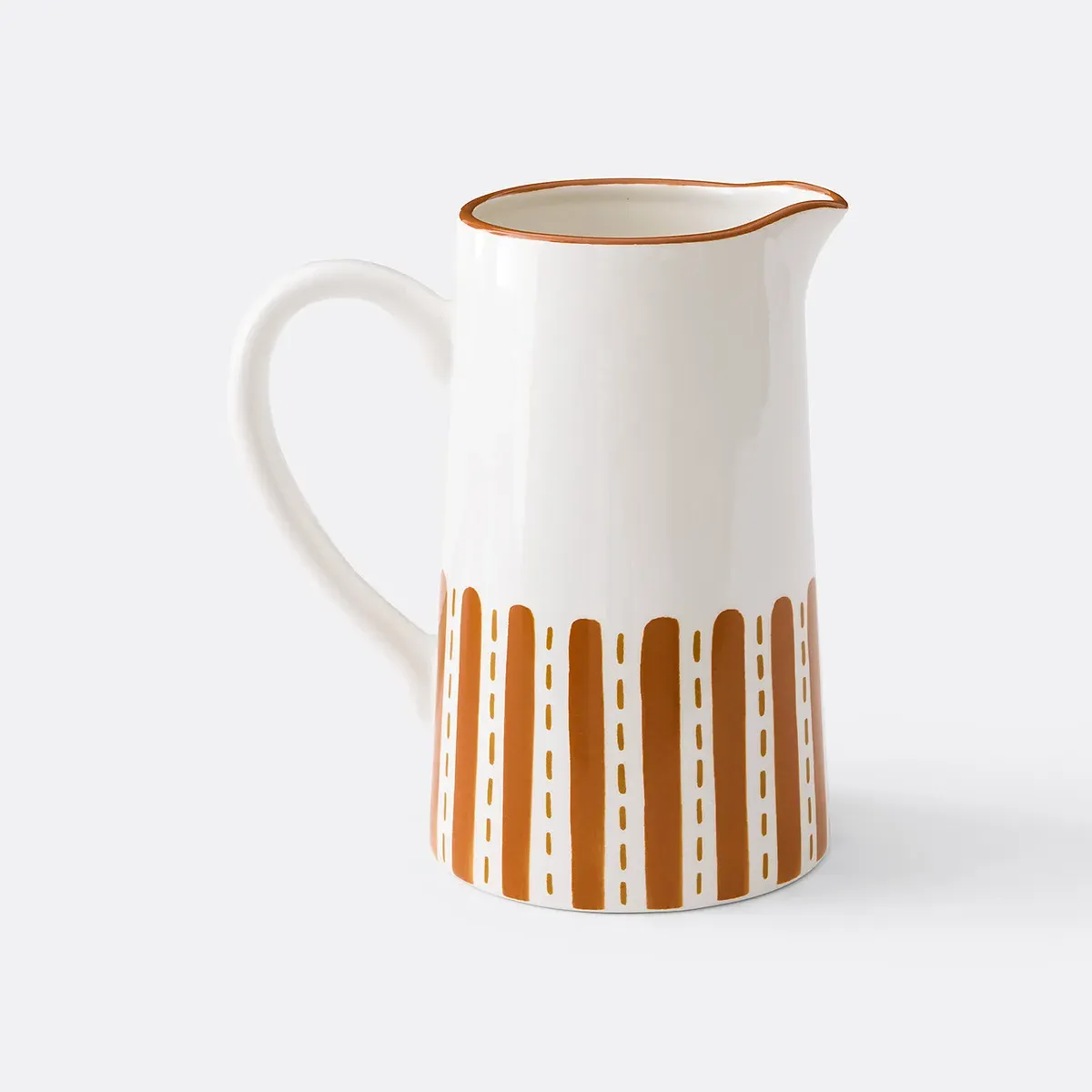 Riveri Printed Stoneware Jug - Orange product