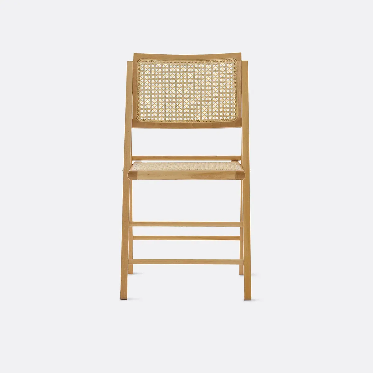Rivia Folding Chair - Natural, Beech and Cane alternate view