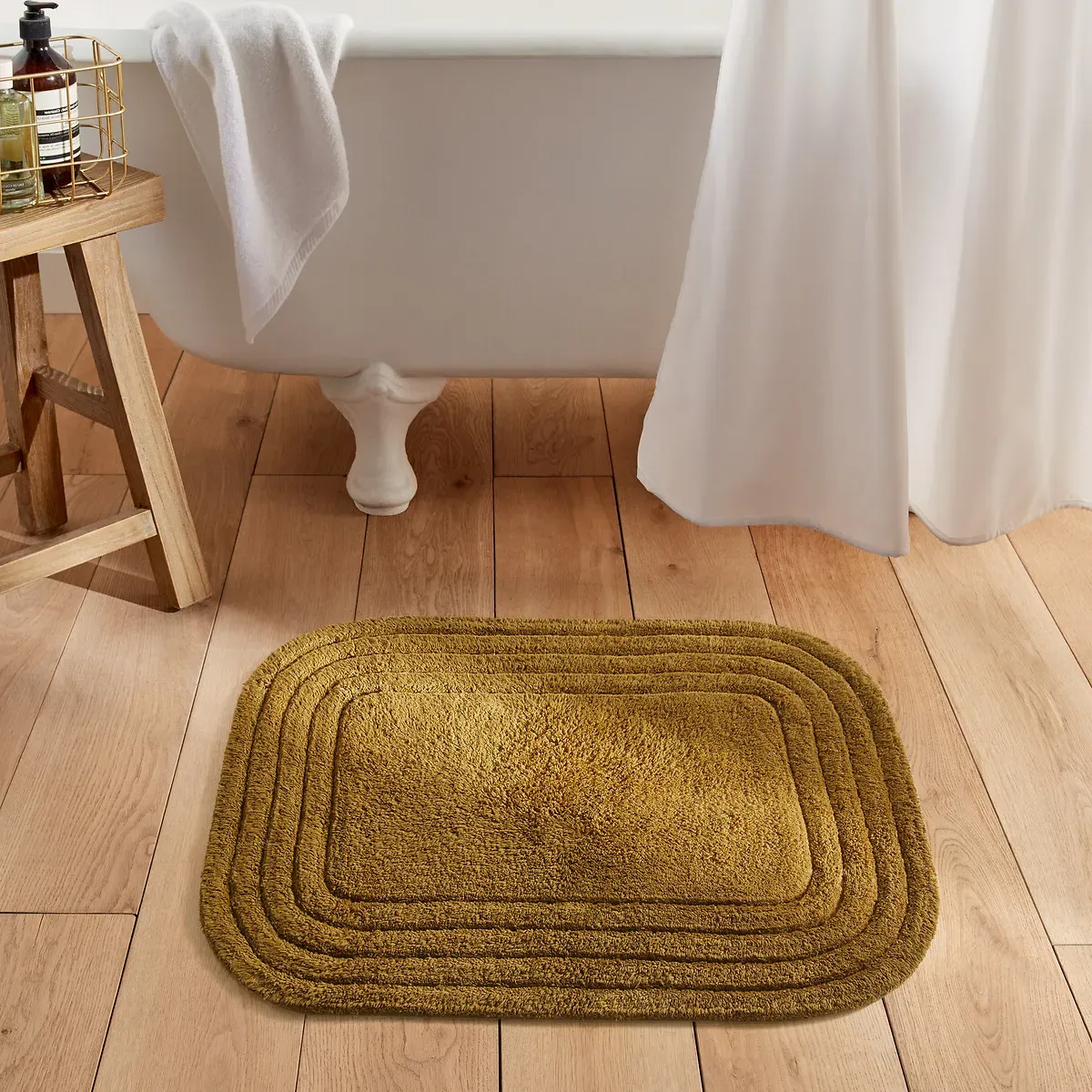 Romane Tufted Bath Mat - Bronze, Recycled Cotton product