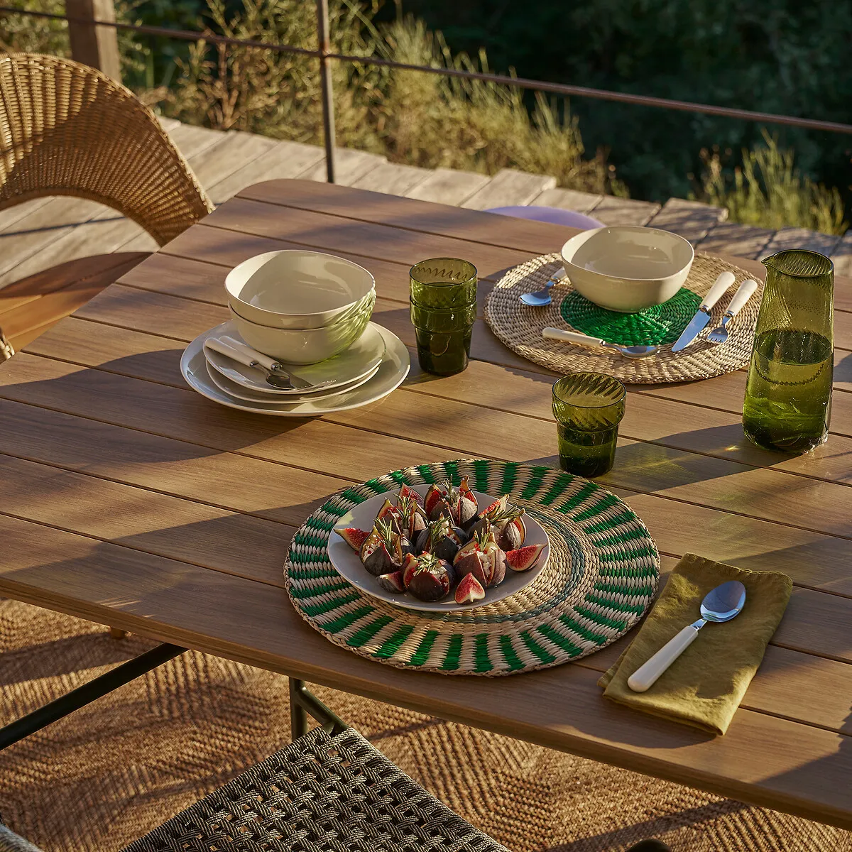 Romix Round Placemats Set of 4 - Woven Straw product