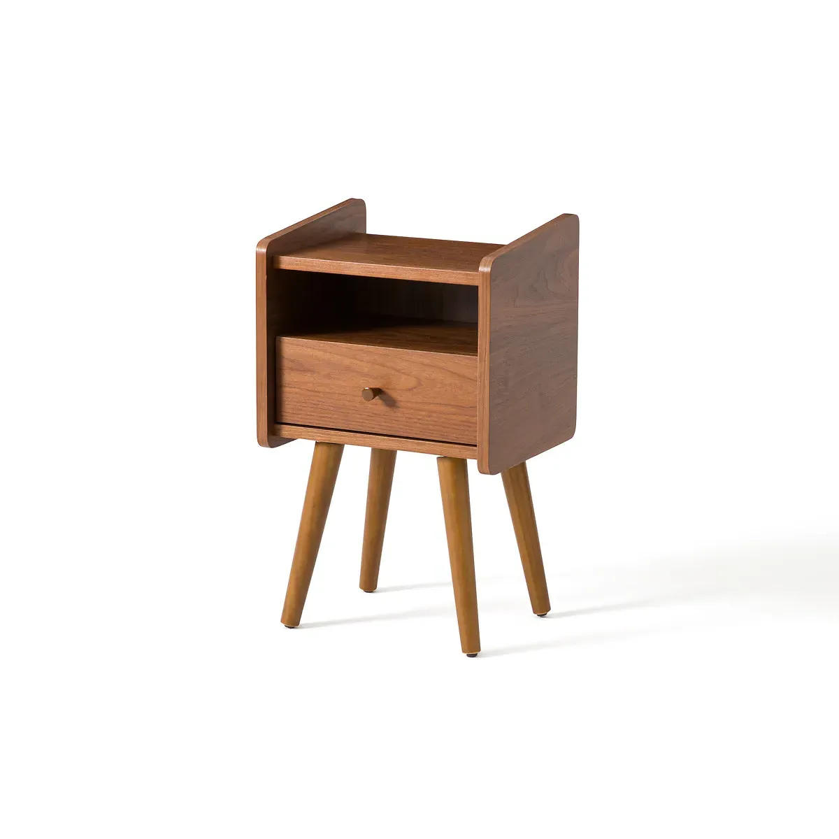 Ronda Bedside Table with Drawer - Walnut, MDF product