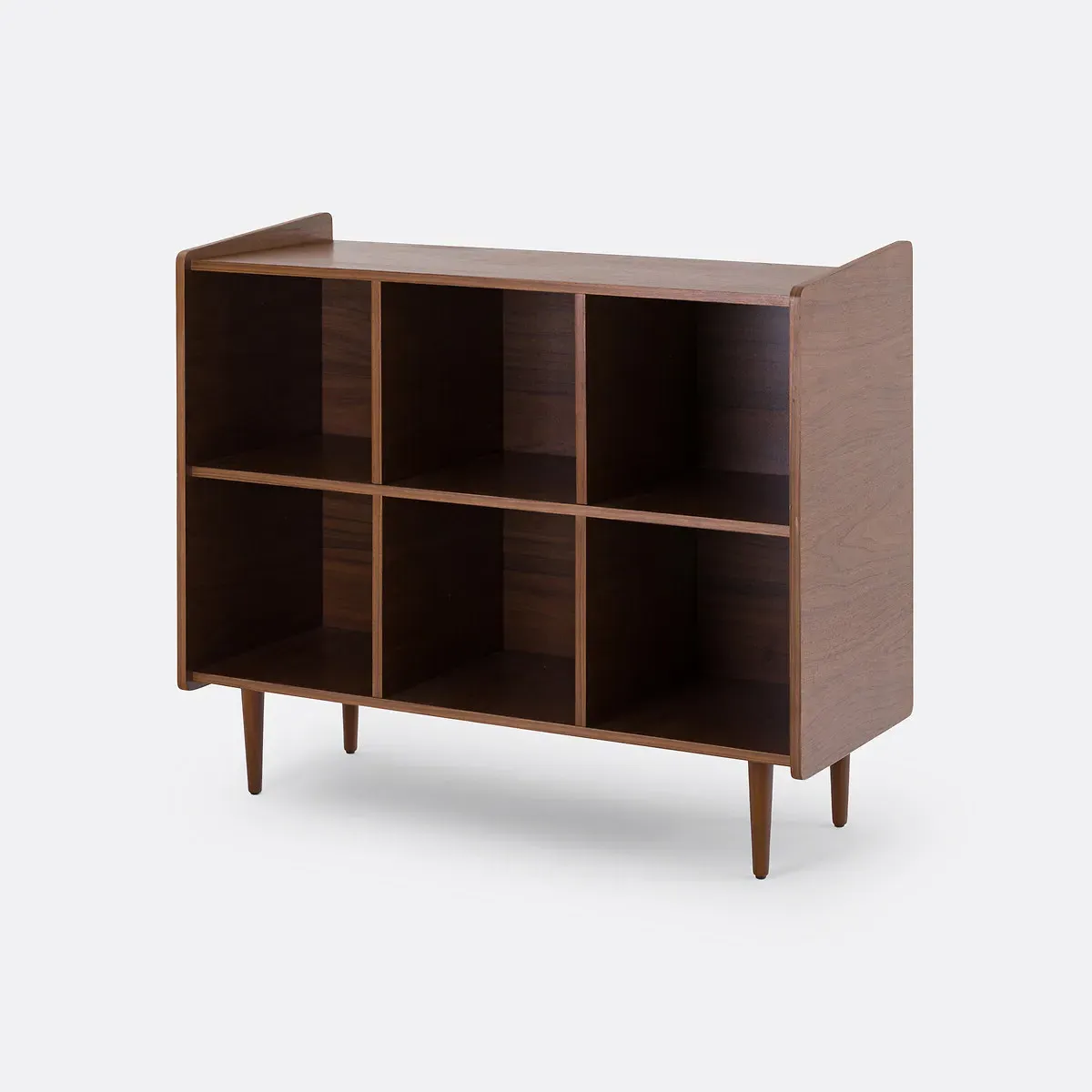 Ronda Vinyl Cabinet with Storage - Walnut, MDF product