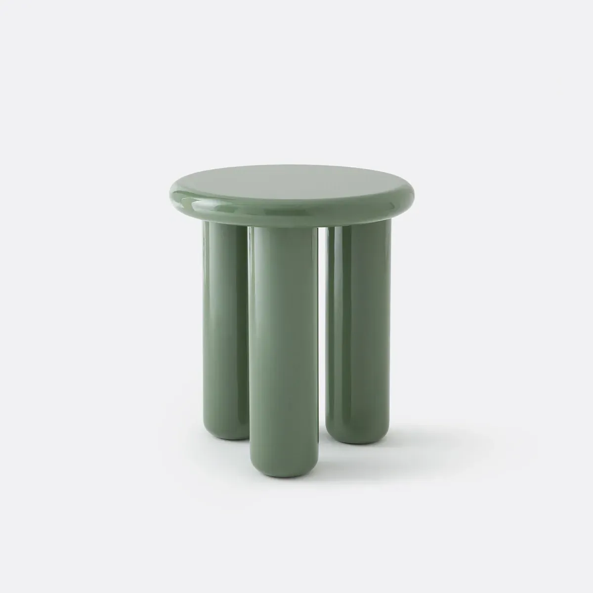 Ronio Tripod Side Table - Green, Lacquered MDF product