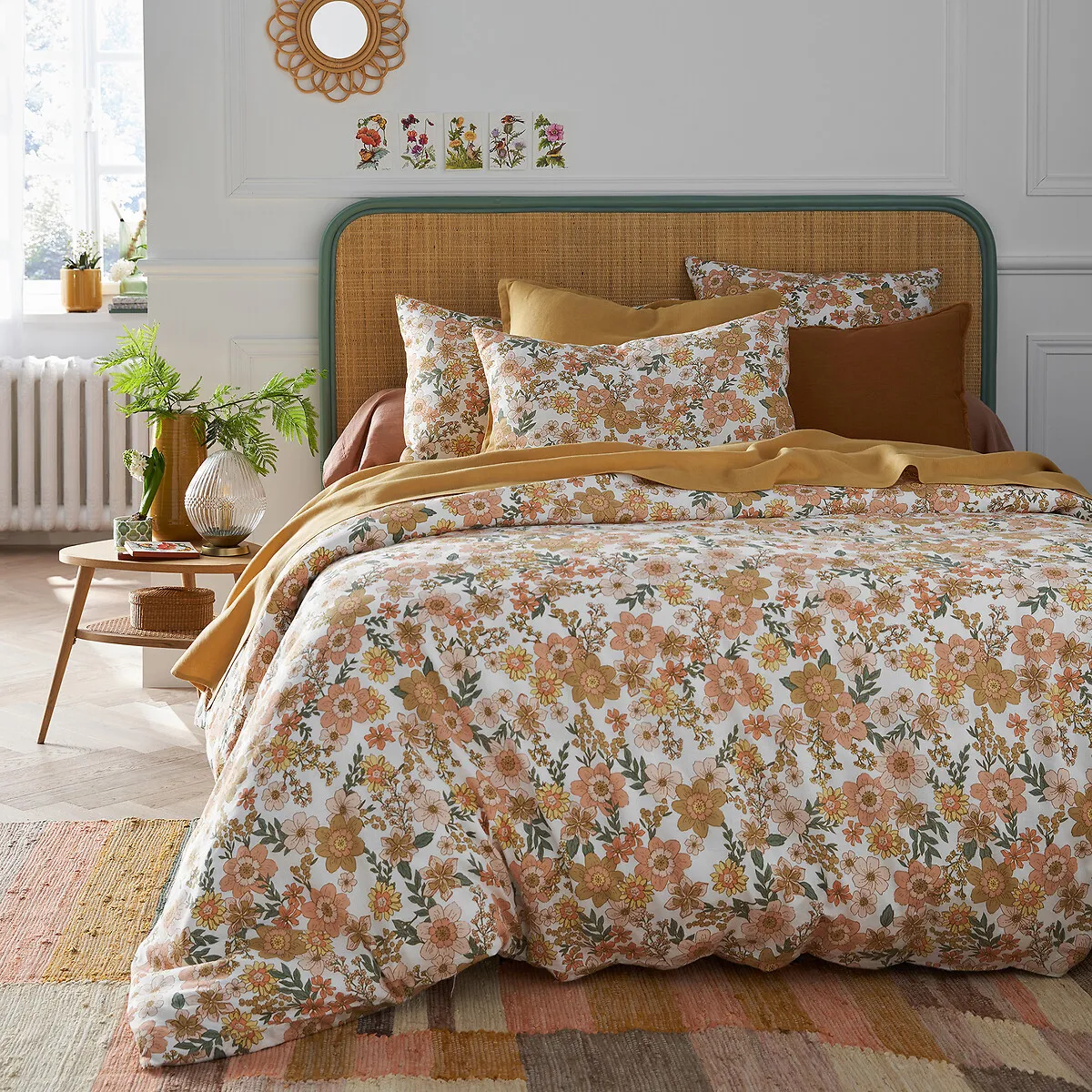 Rosemary Duvet Cover - Floral Print, Cotton Linen product