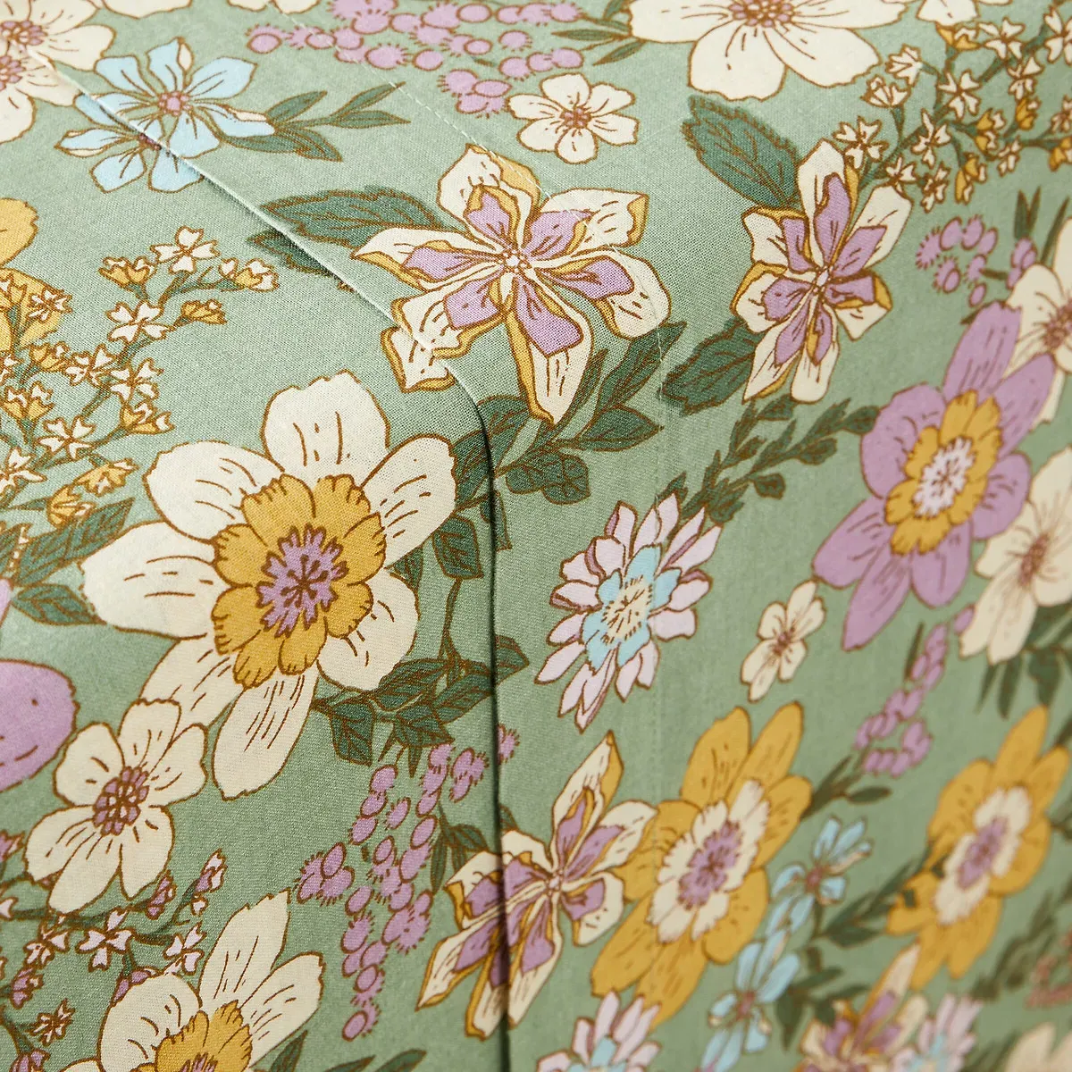 Rosemary Flat Sheet - Floral Print, Cotton & Linen alternate view