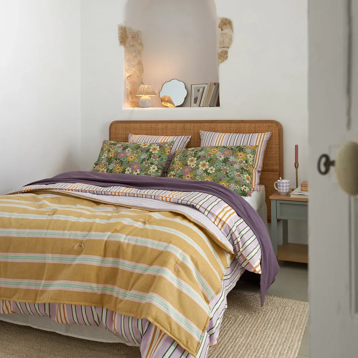 Rosemary Pillowcase Floral Print - Cotton, Linen alternate view