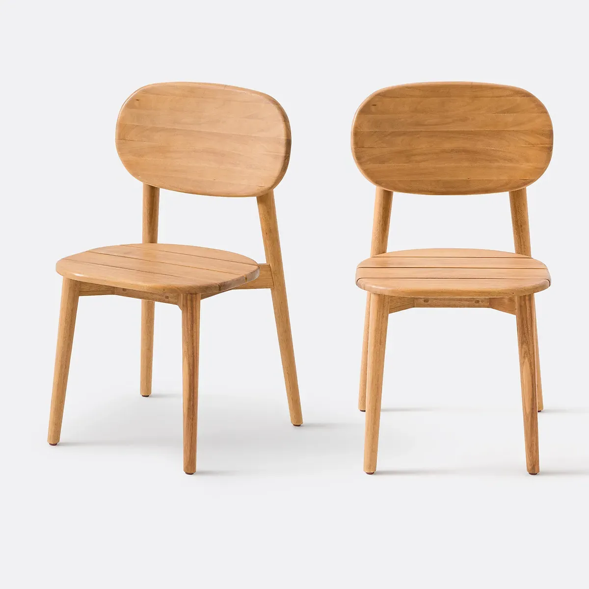 Rosie Set of 2 Stackable Garden Chairs - Acacia product