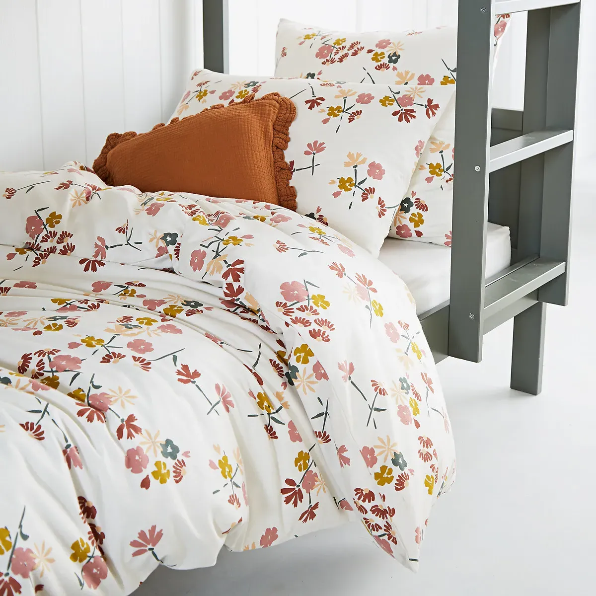 Rosine Duvet Cover - Floral Print, Brushed Cotton product