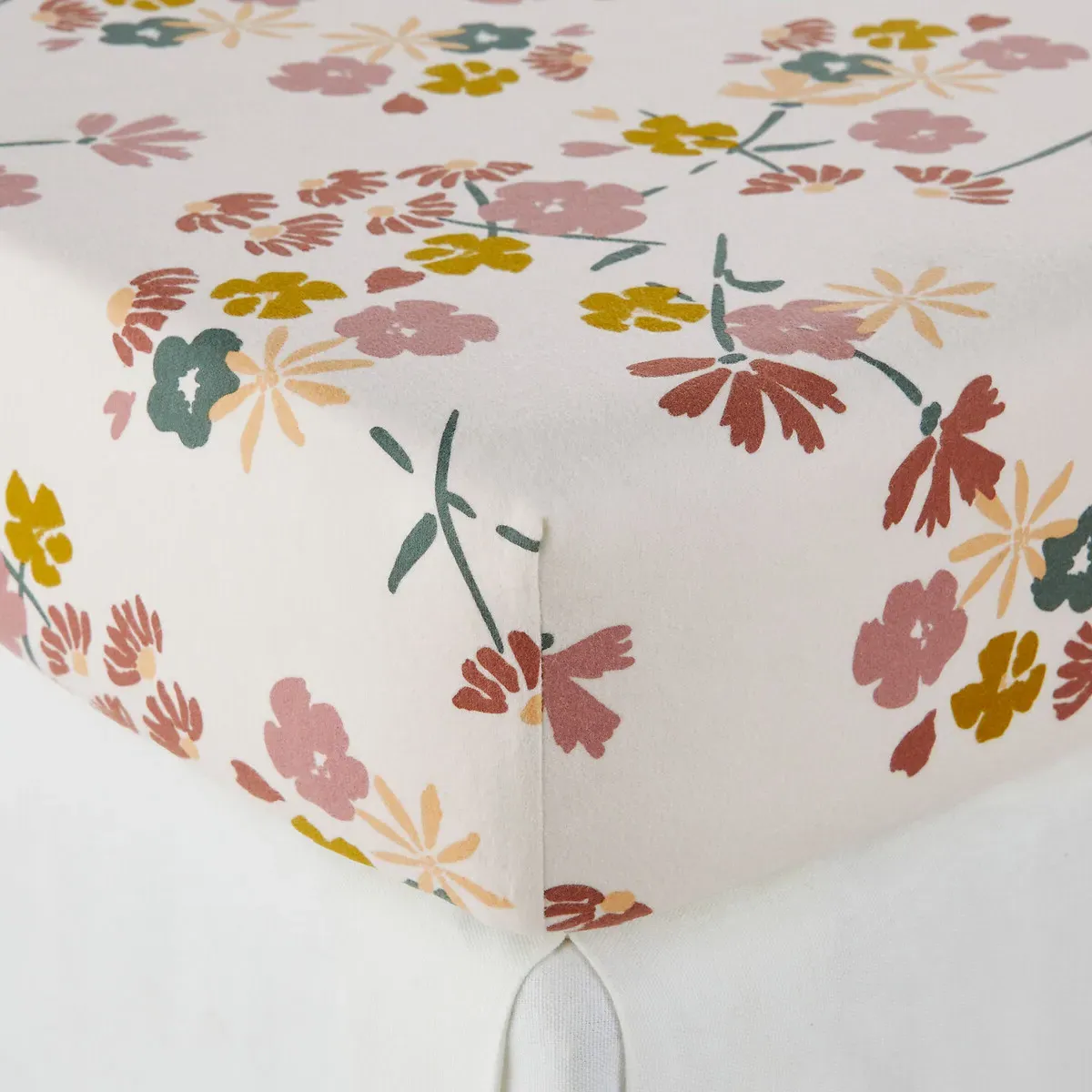 Rosine Fitted Sheet Floral Print - Brushed Cotton alternate view