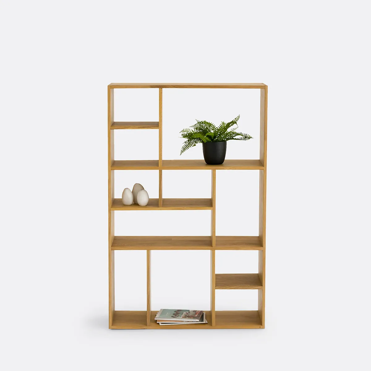 Rymo Asymmetric Bookcase - Oak alternate view