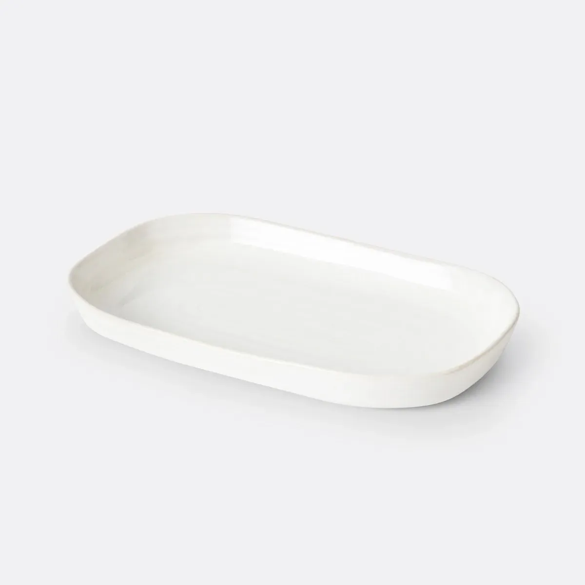 Sacha Stoneware Dish - White, Stoneware product