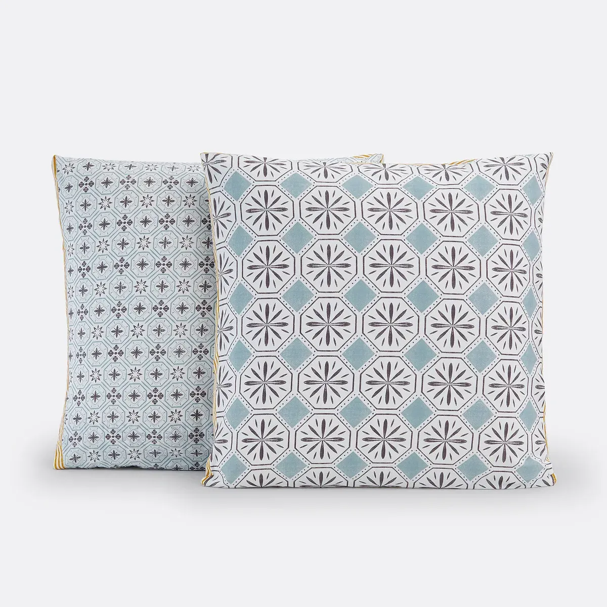 Salernes Pillowcase - Grey Print, Cotton alternate view