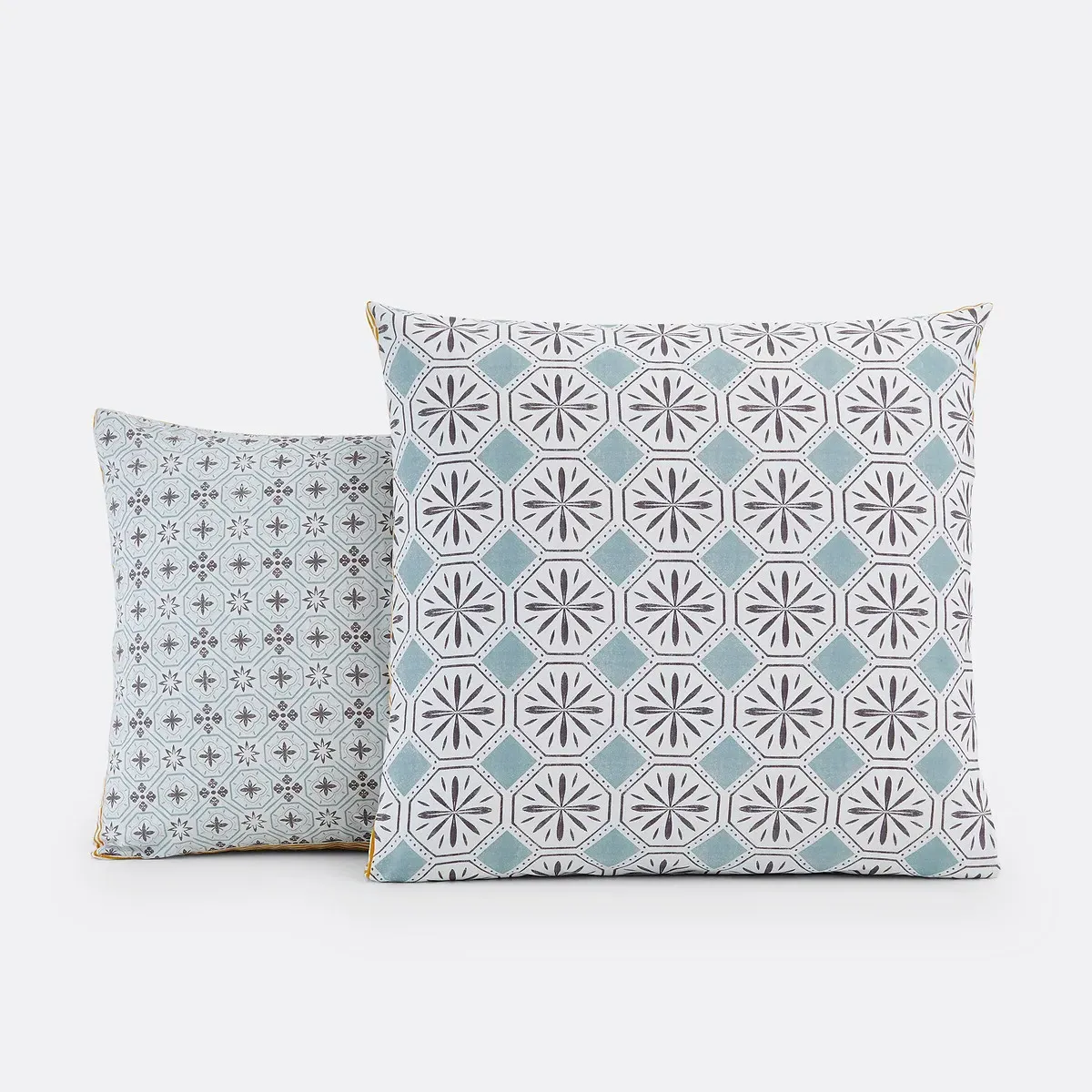 Salernes Pillowcase - Grey Print, Cotton product