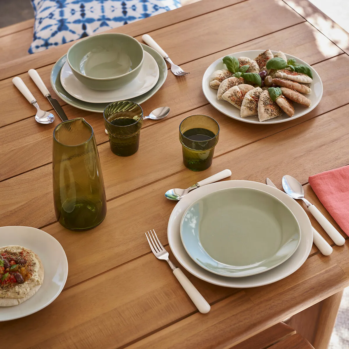 Samoa 12-Piece Dinner Set - Pearly White, Ceramic alternate view