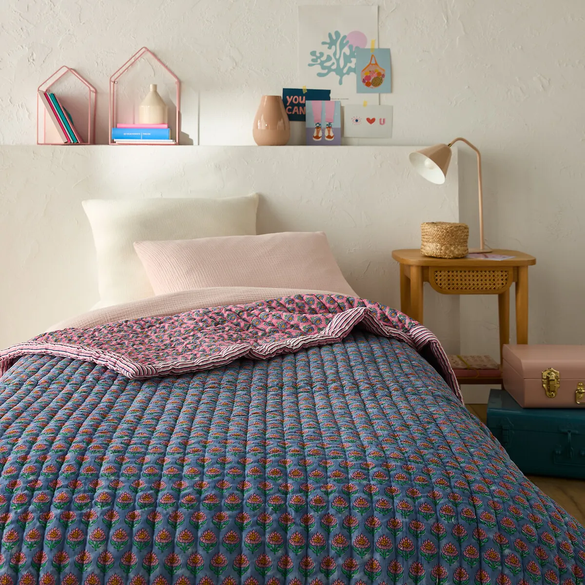 Sanaa Quilted Bedspread - Floral Print, Cotton product
