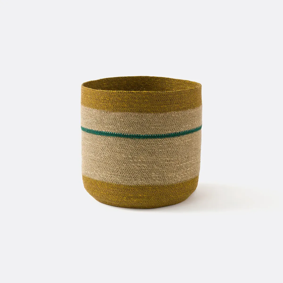 Saski Round Storage Basket - Multi-Coloured, Woven Straw product