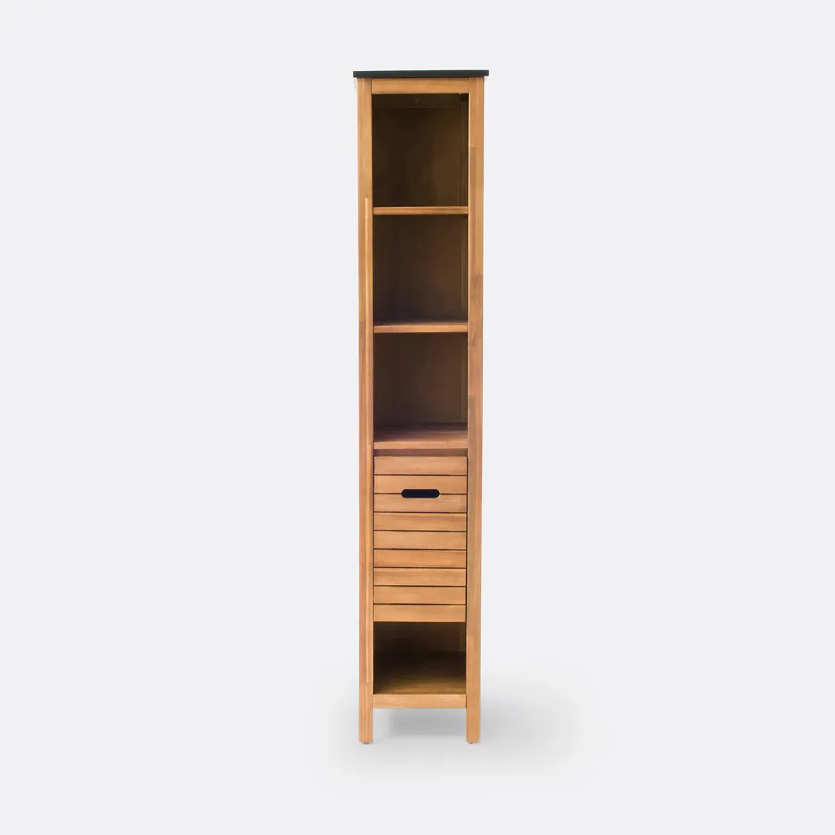Saturne Bathroom Storage Column - Acacia alternate view