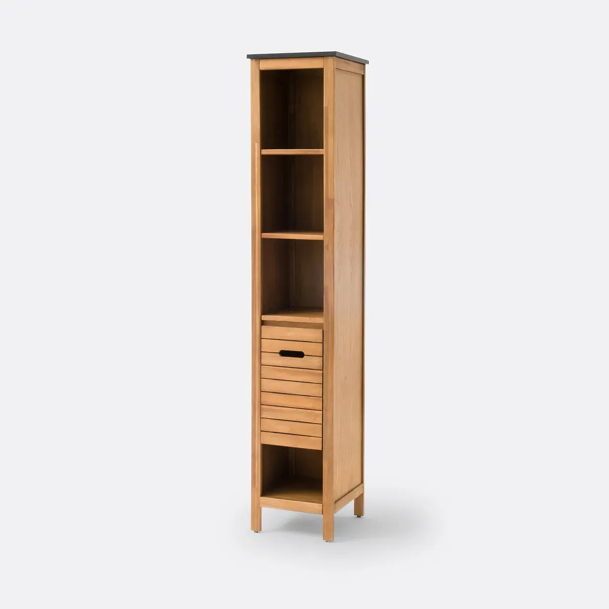 Saturne Bathroom Storage Column - Acacia product