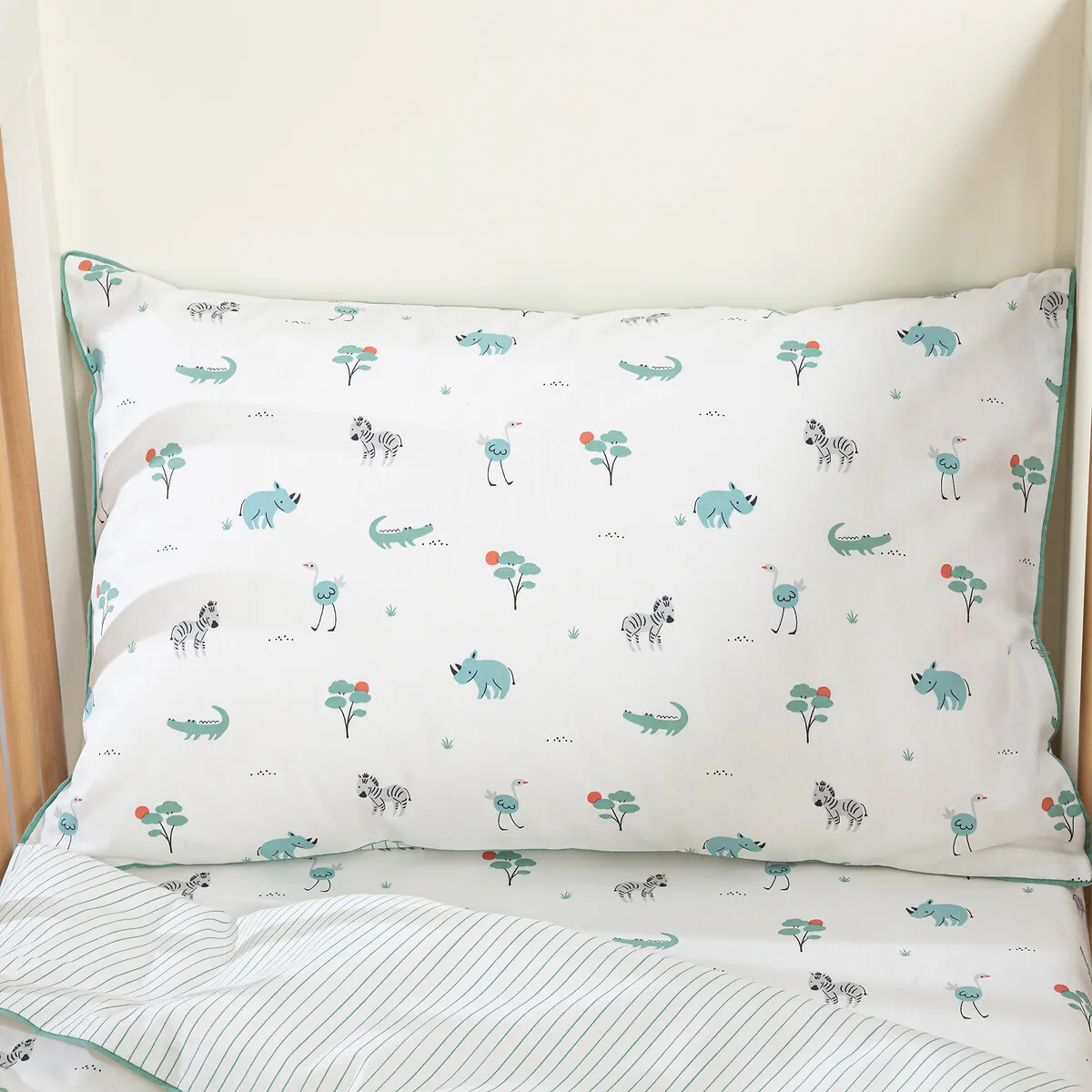 Savane Animal Print Organic Cotton Pillowcase - Animal Print product