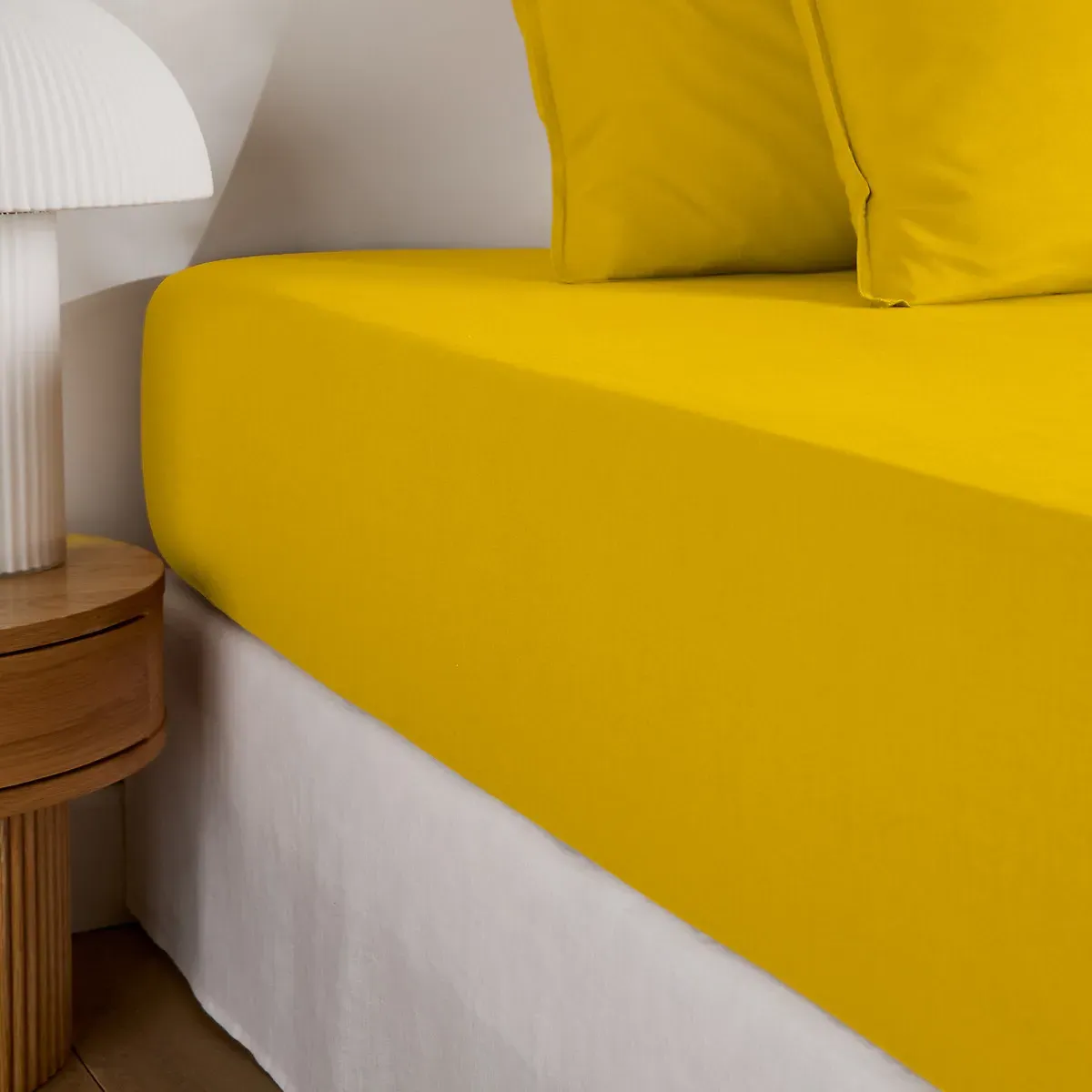 Scenario 30cm Washed Cotton Fitted Sheet - Sunflower Yellow product