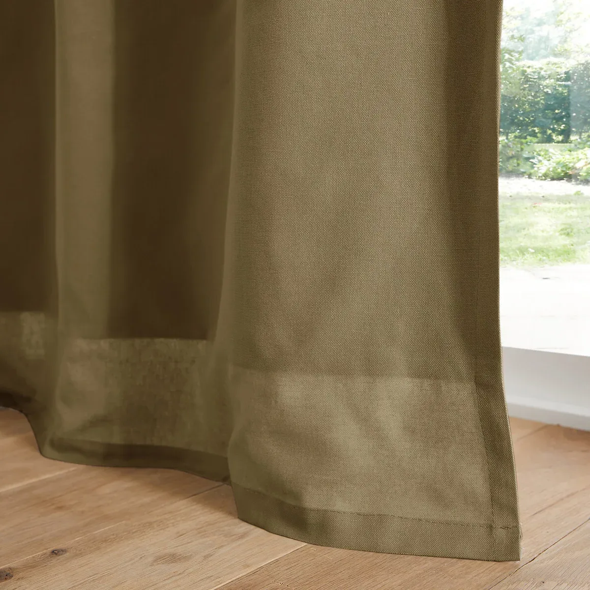Scenario Blackout Curtain with Eyelets - Khaki, Cotton alternate view