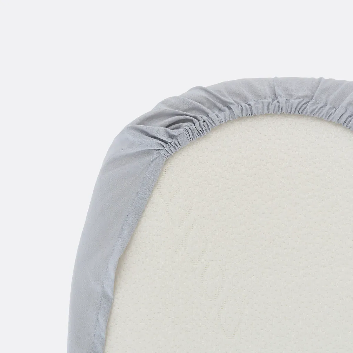 Scenario Carrycot Fitted Sheets Set of 2 - Pearl Grey, Cotton alternate view