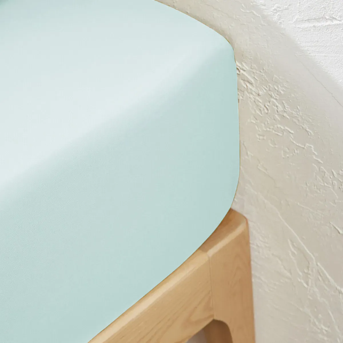 Scenario Fitted Sheet 25cm Depth - Celadon Blue, Cotton alternate view