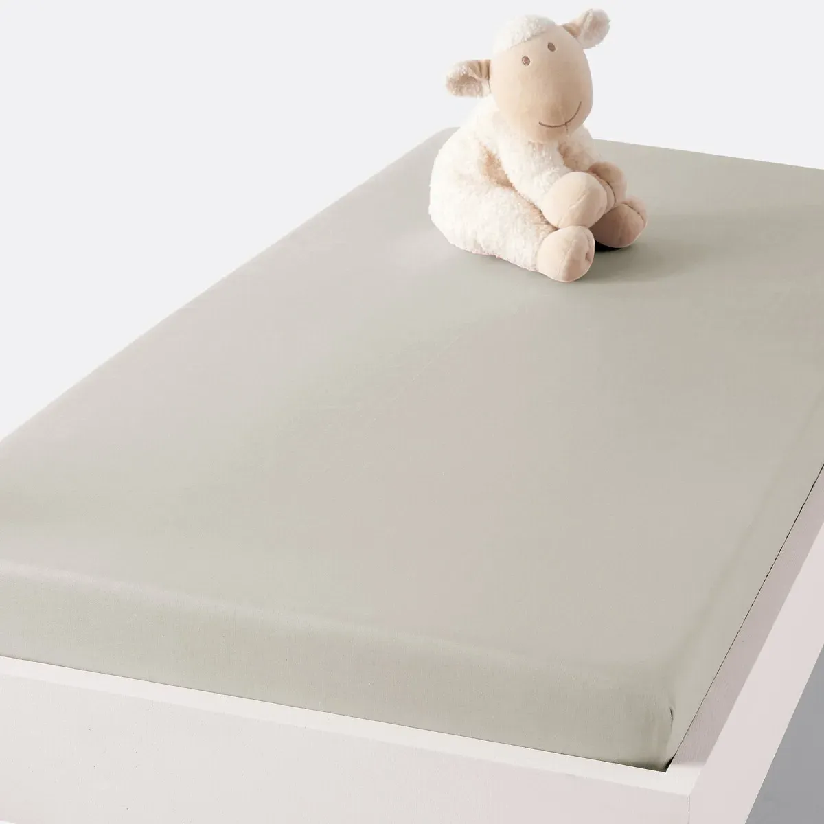 Scenario Fitted Sheet - Pebble Beige, Cotton product