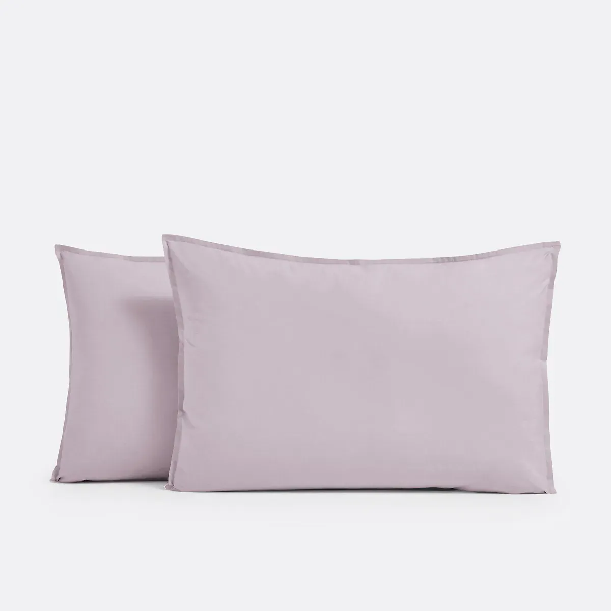 Scenario Plain Cotton Percale Pillowcase - Lilac alternate view