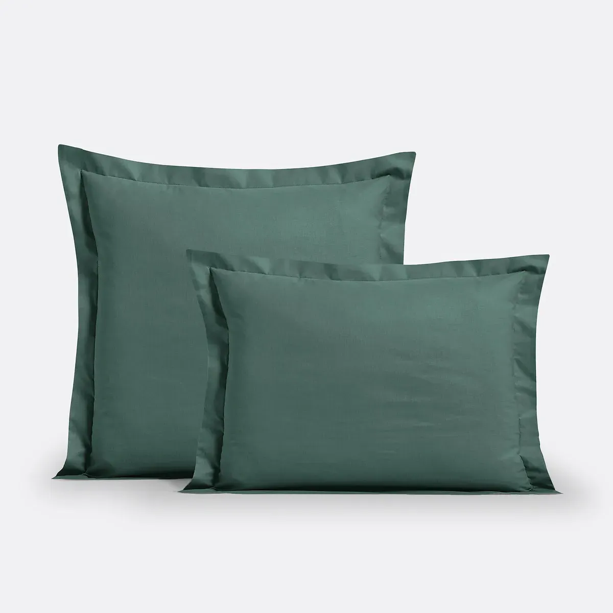 Scenario Ruffle Cotton Pillowcase - Forest Green product