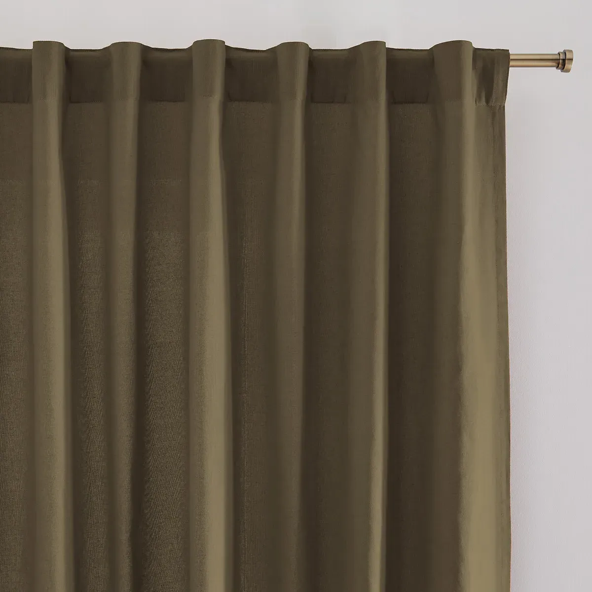 Scénario Hidden Tab Curtain - Khaki, Cotton product