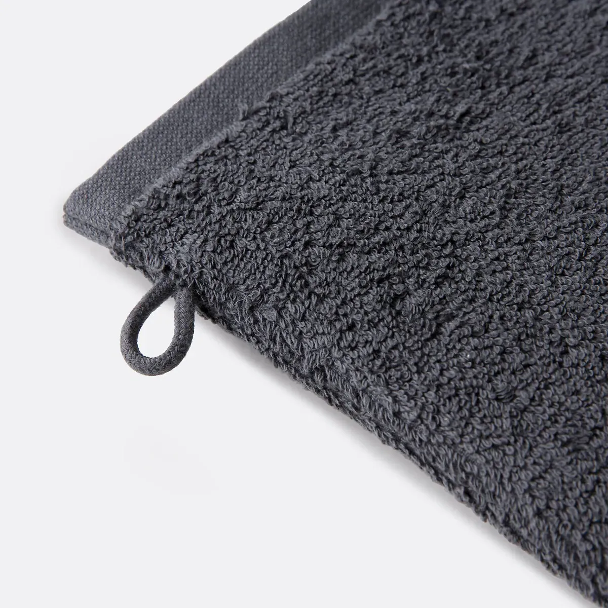 Scénario Set of 4 Washcloths - Dark Grey, Cotton Terry alternate view