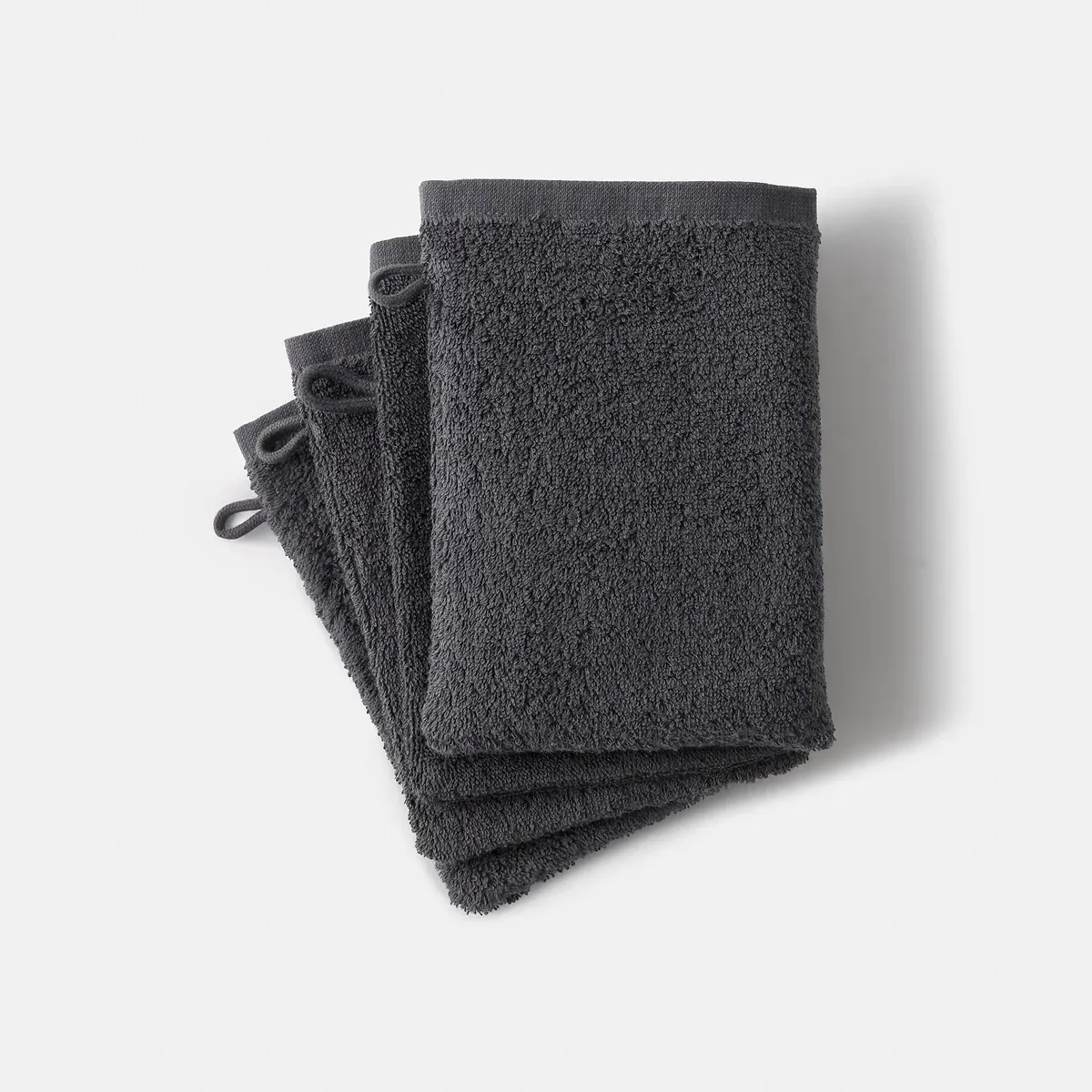 Scénario Set of 4 Washcloths - Dark Grey, Cotton Terry product