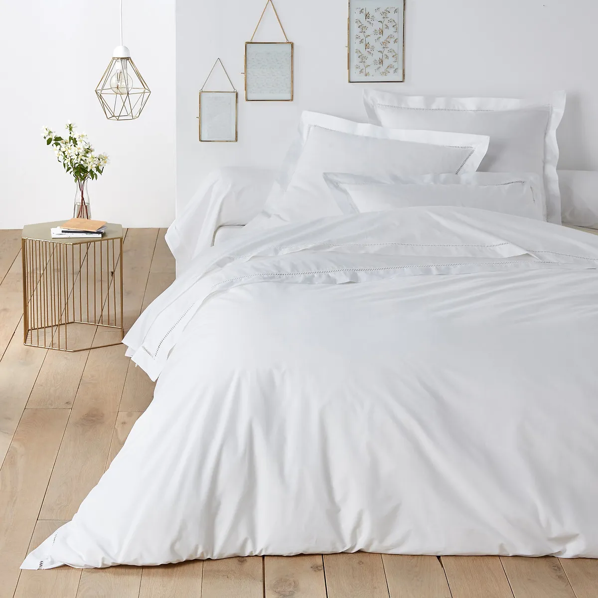 Secret Single Duvet Cover - White, Cotton Percale product