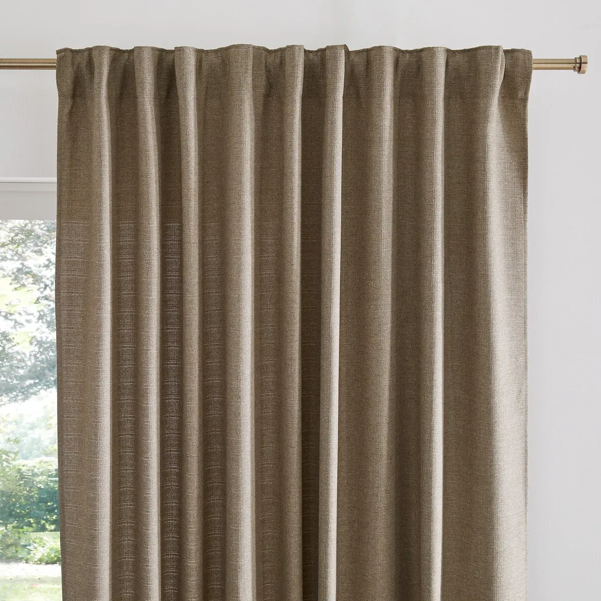 Select Recycled Polyester Curtain Pencil Pleat and Wave - Natural product