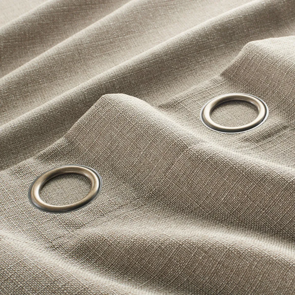Select Recycled Polyester Eyelet Curtain - Natural alternate view