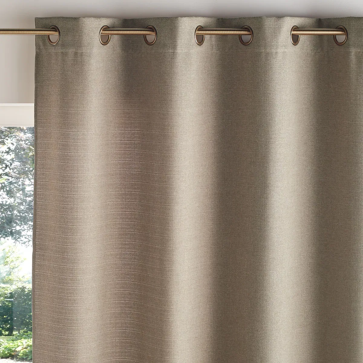 Select Recycled Polyester Eyelet Curtain - Natural product