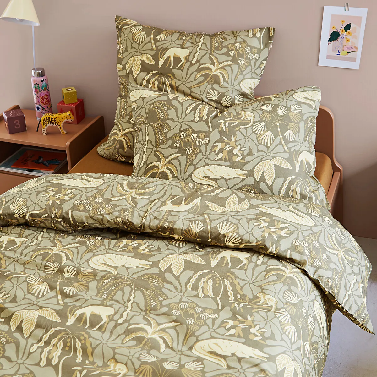 Selim Single Duvet Cover - Printed, Recycled Cotton alternate view