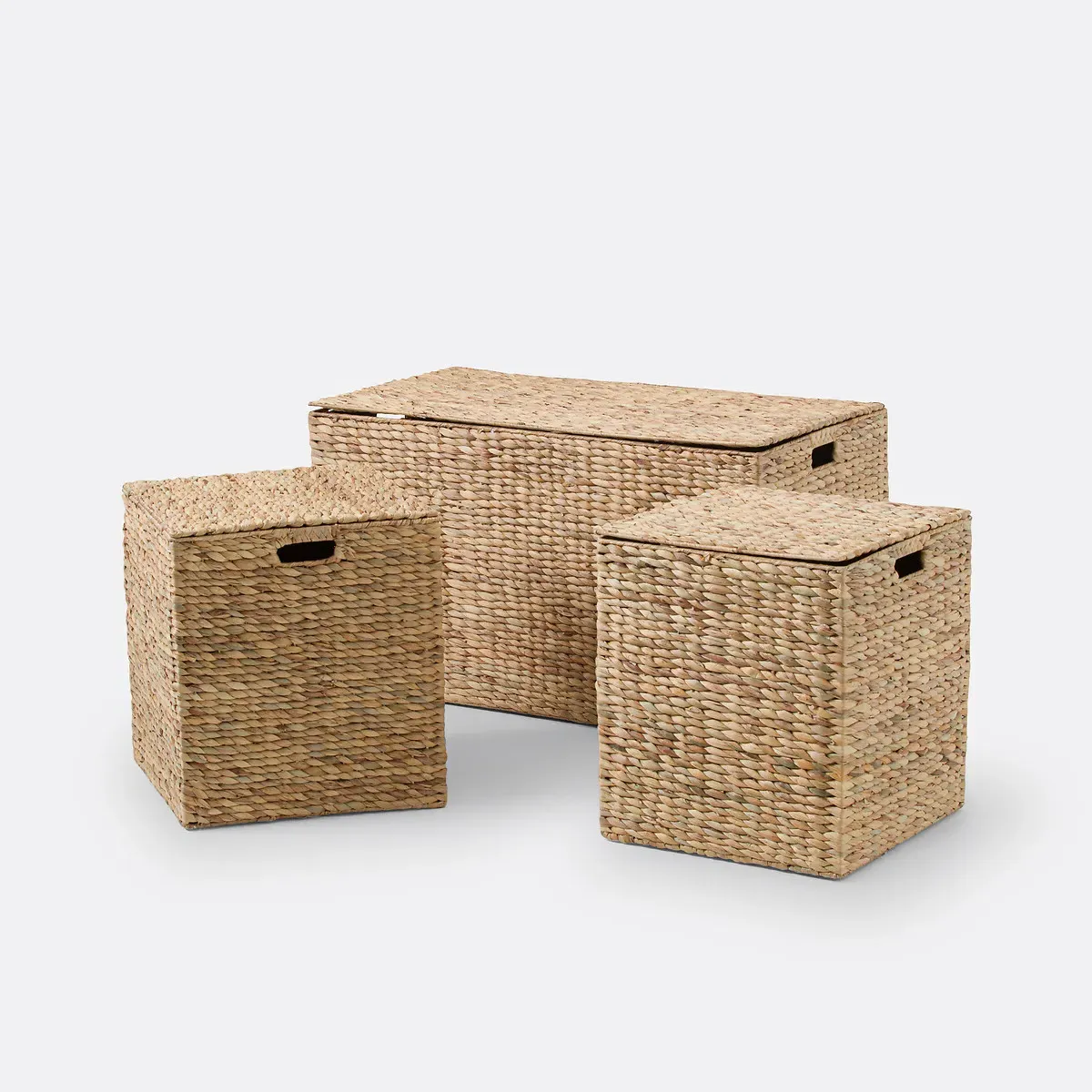 Semra Set of 3 Storage Trunks - Natural, Water Hyacinth product