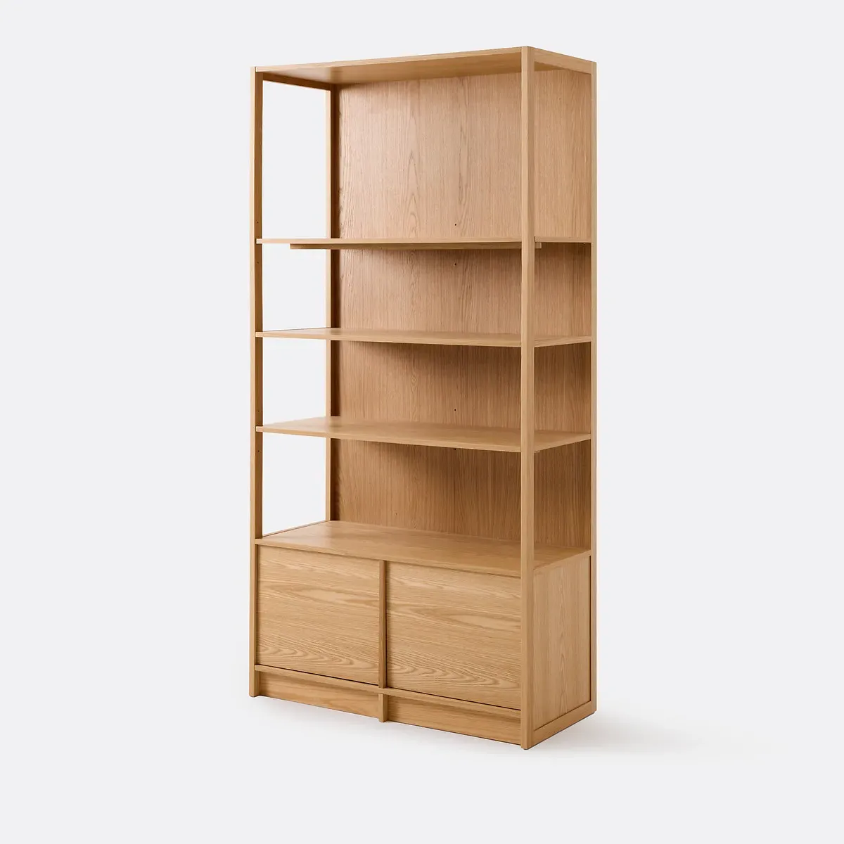 Senssia 2-Door Bookcase - Oak, Oak Veneer MDF product