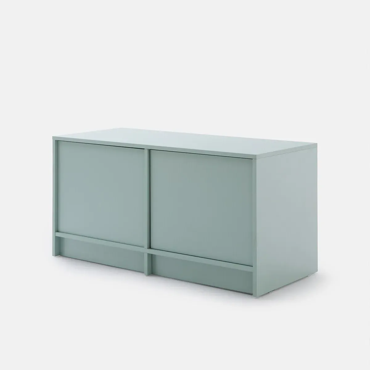 Senssia Low Sideboard with 2 Doors - Pale Green, Oak Veneer product