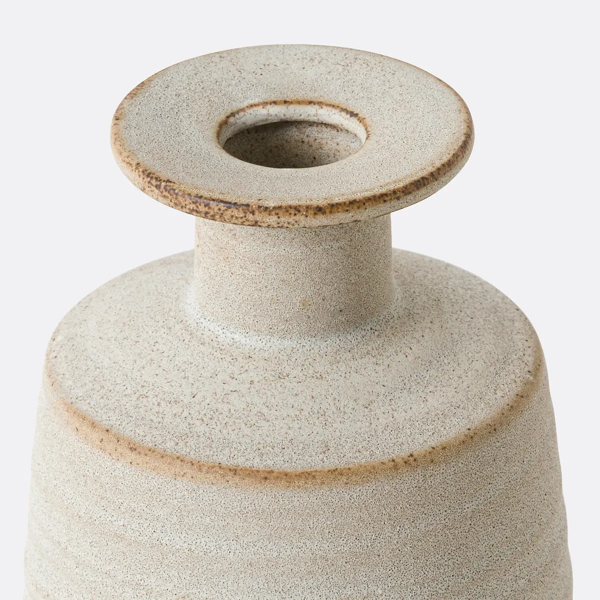 Serica Ceramic Vase - Taupe alternate view