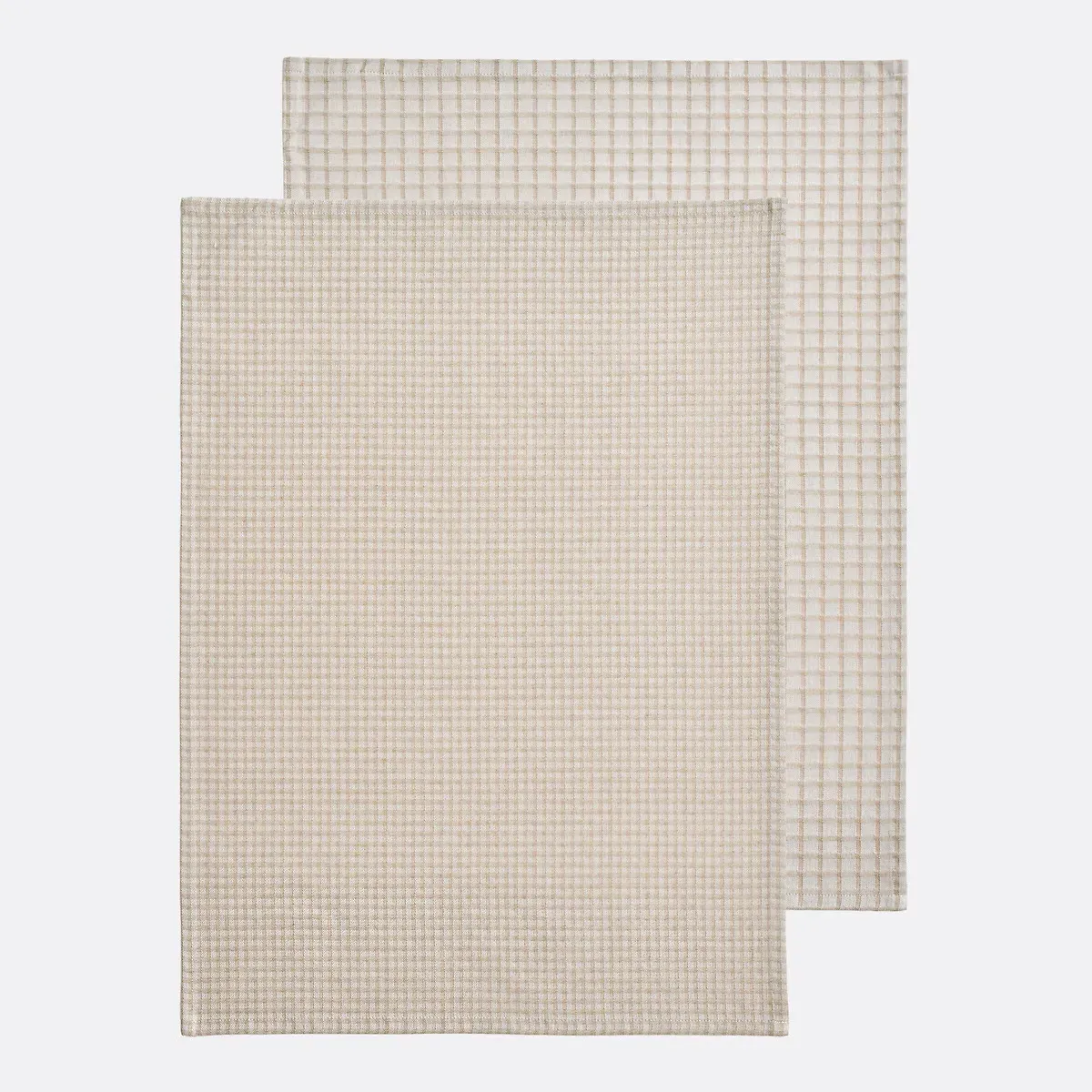 Set of 2 Checked Tea Towels - Cotton product
