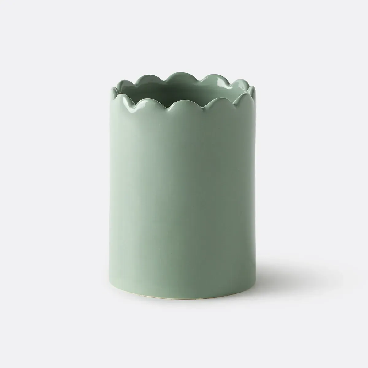 Shella Cutlery Pot - Sage Green, Stoneware product