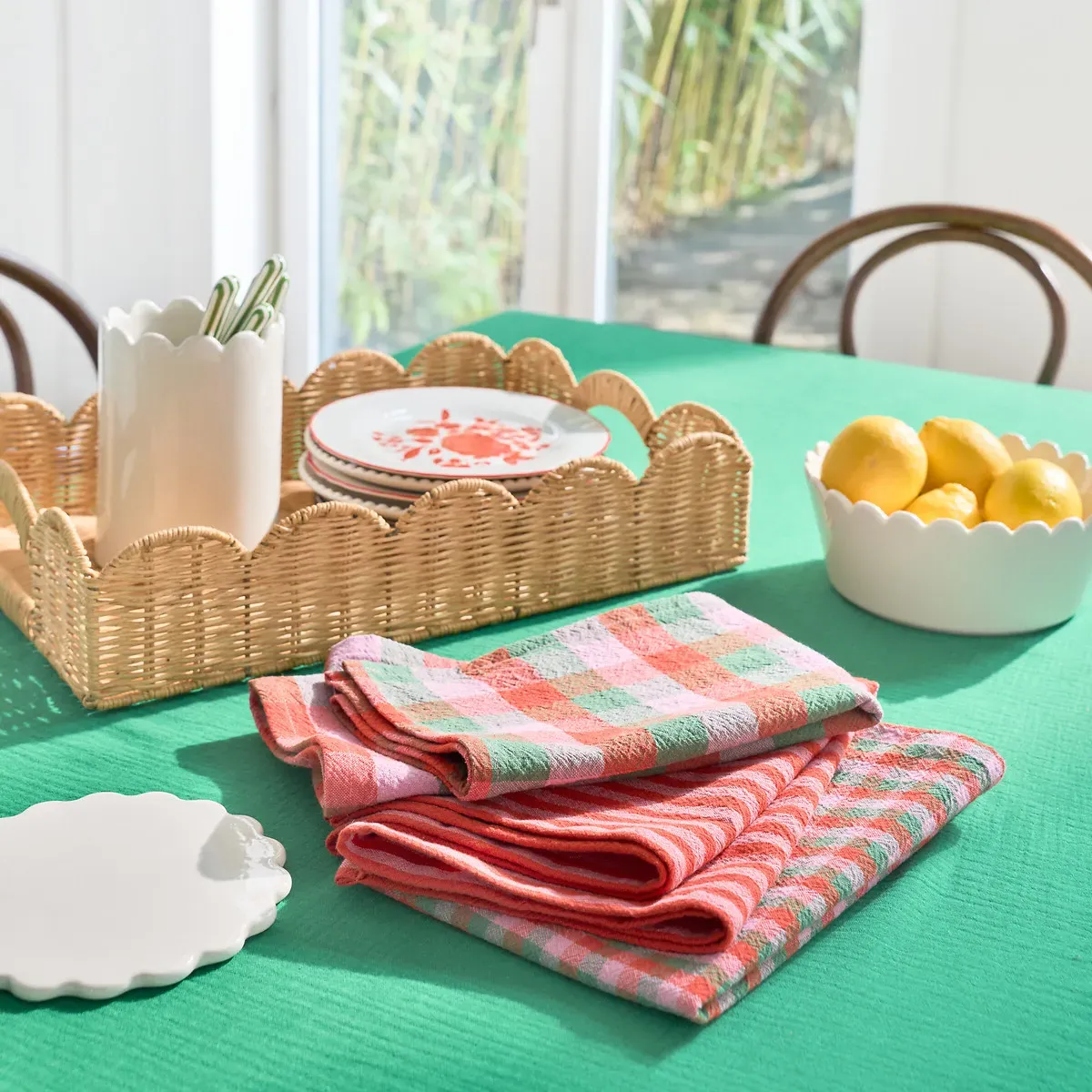 Sidone Set of 3 Tea Towels - Multi-Coloured, Cotton alternate view
