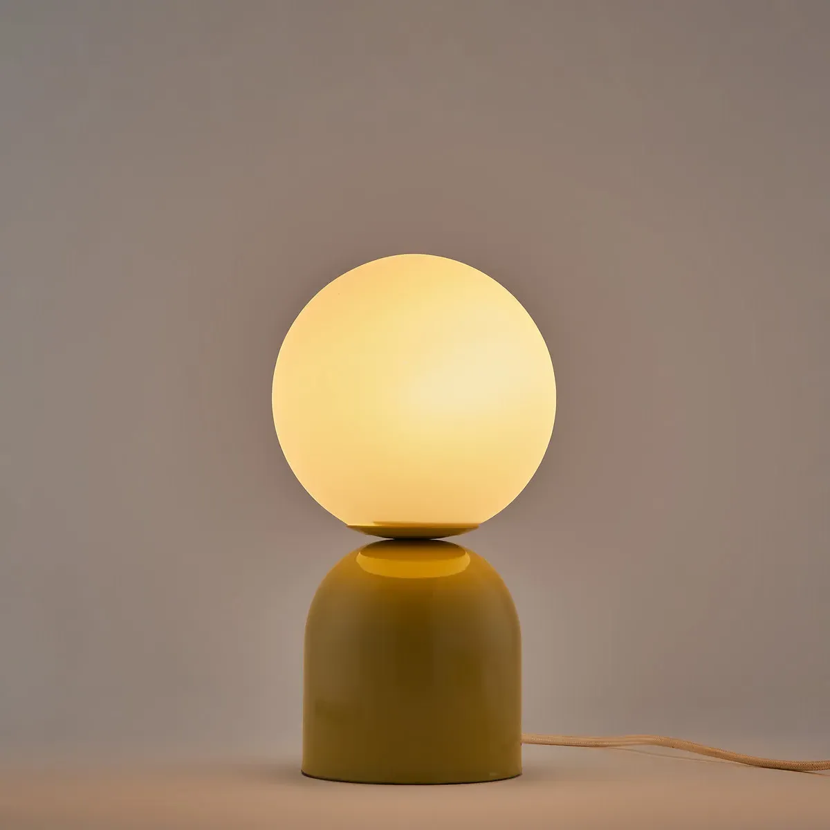 Sila Steel and Opal Glass Table Lamp - Sage Green alternate view