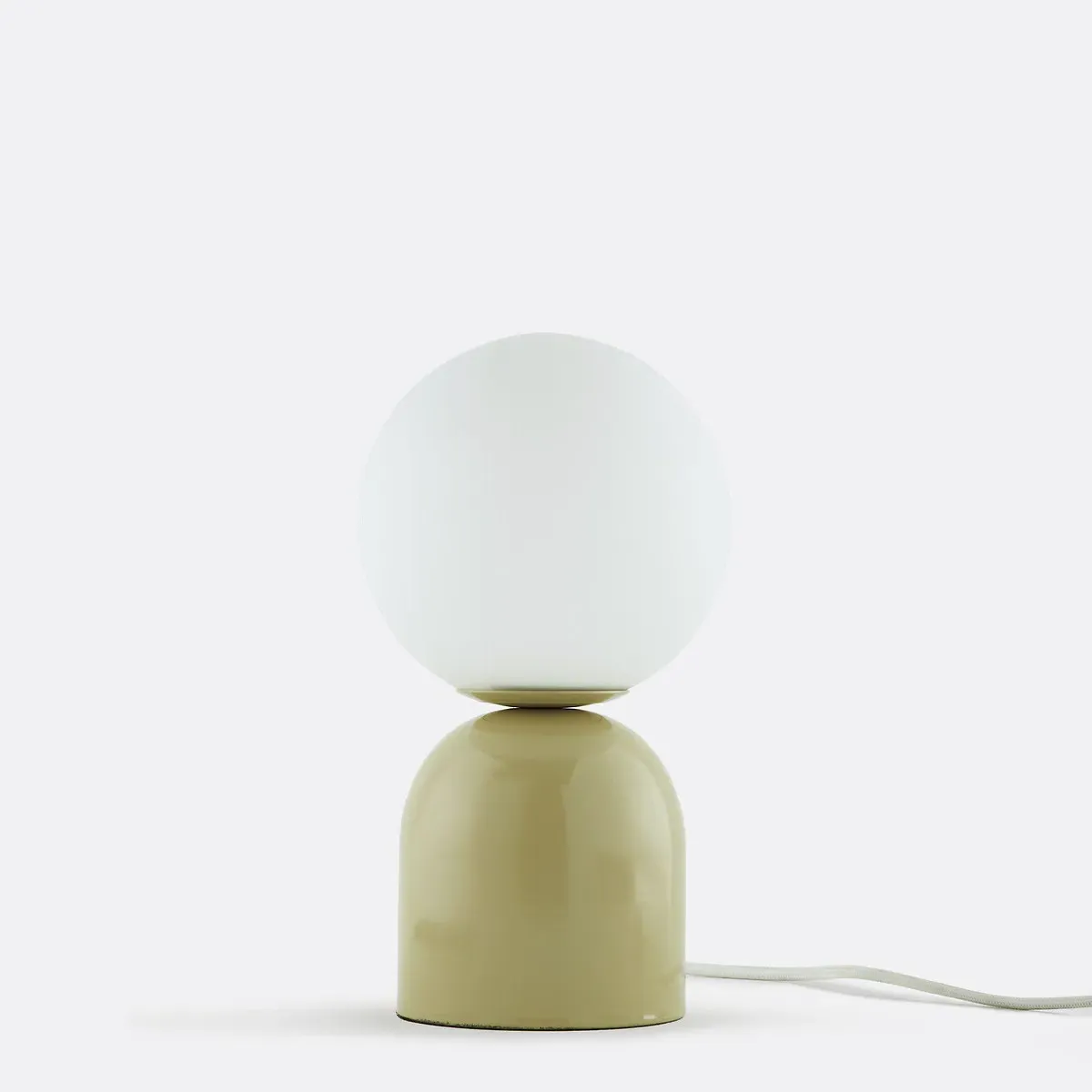Sila Steel and Opal Glass Table Lamp - Sage Green product