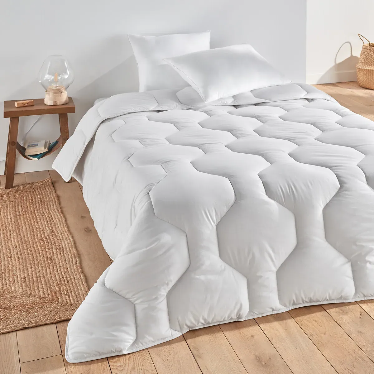 Single Warm Duvet - White, Cotton product